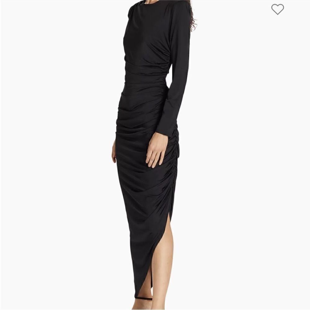 Veronica Beard Tristana Ruched Asymmetric
Midi-Dress-T11